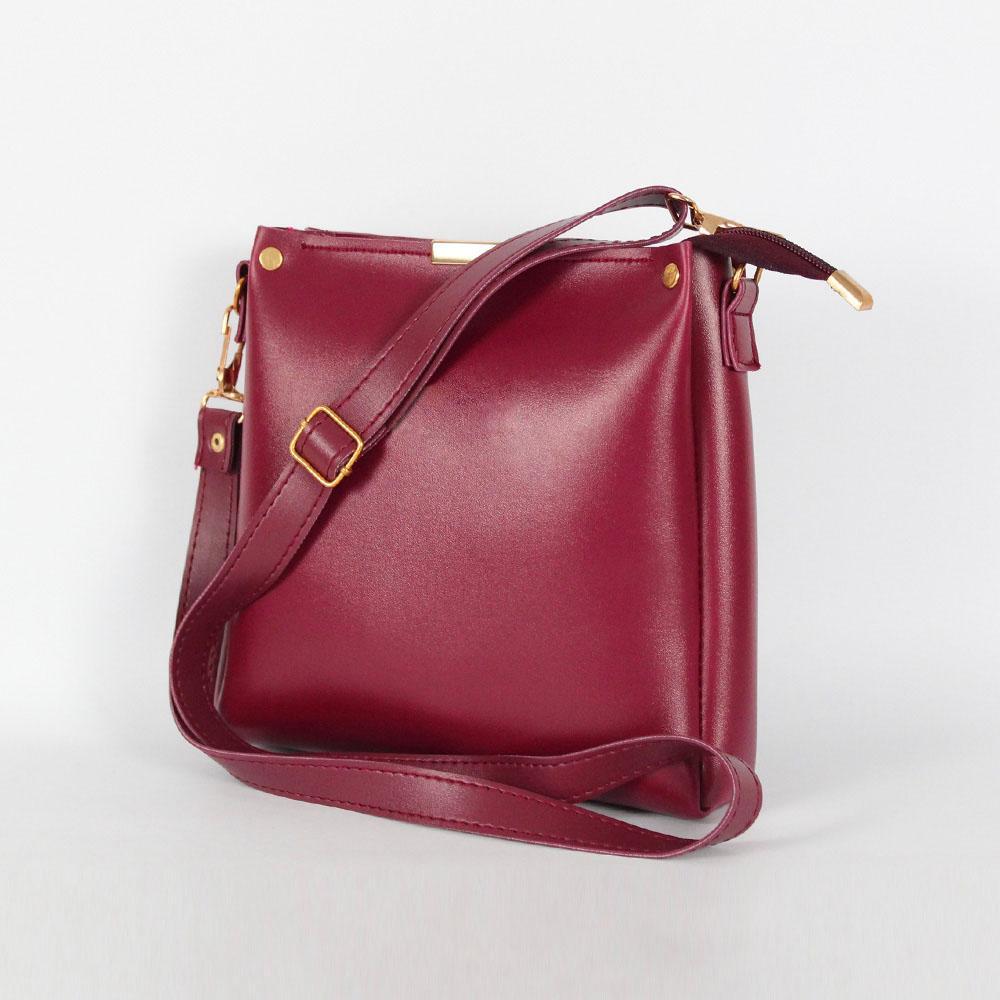 Rexine Plain Hand Bag